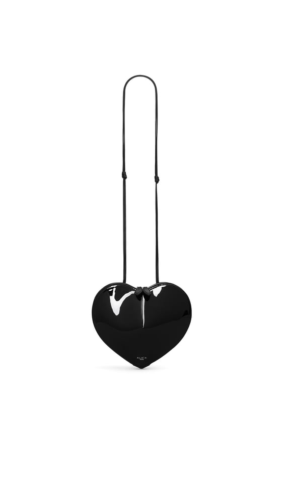 SAC LE CŒUR EN CUIR VERNI