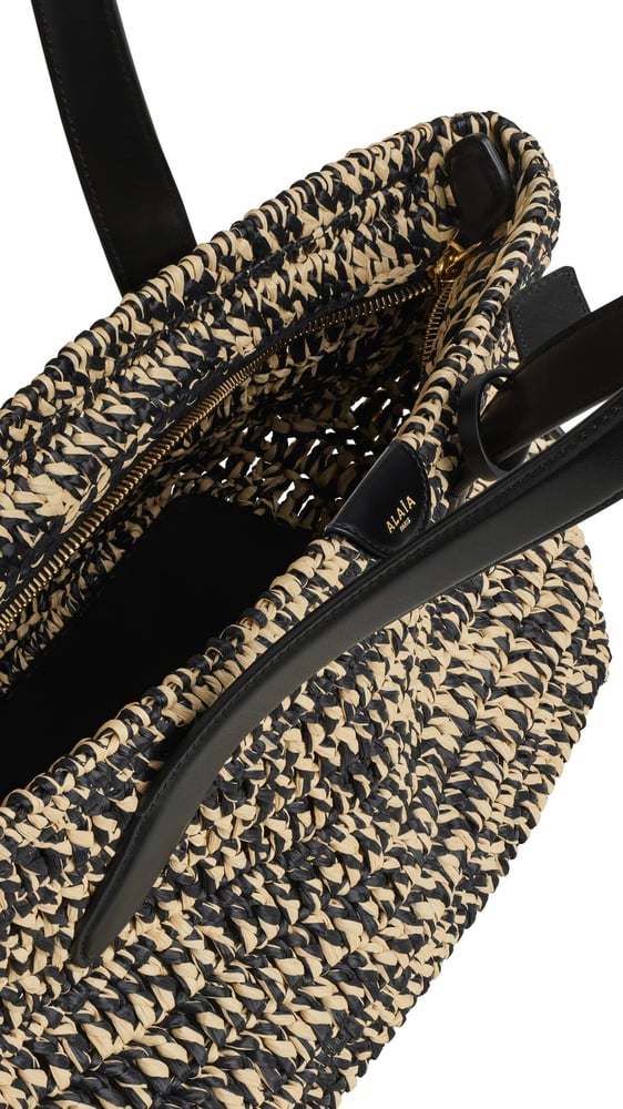 LE PANIER EAST WEST MEDIUM EN RAPHIA