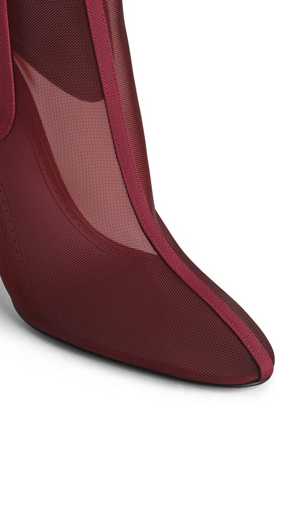 BOTTINES CHELSEA À TALON EN TULLE
