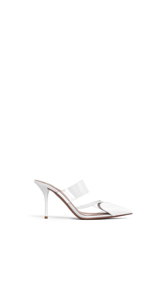 MULES LE CŒUR EN CUIR VERNI
