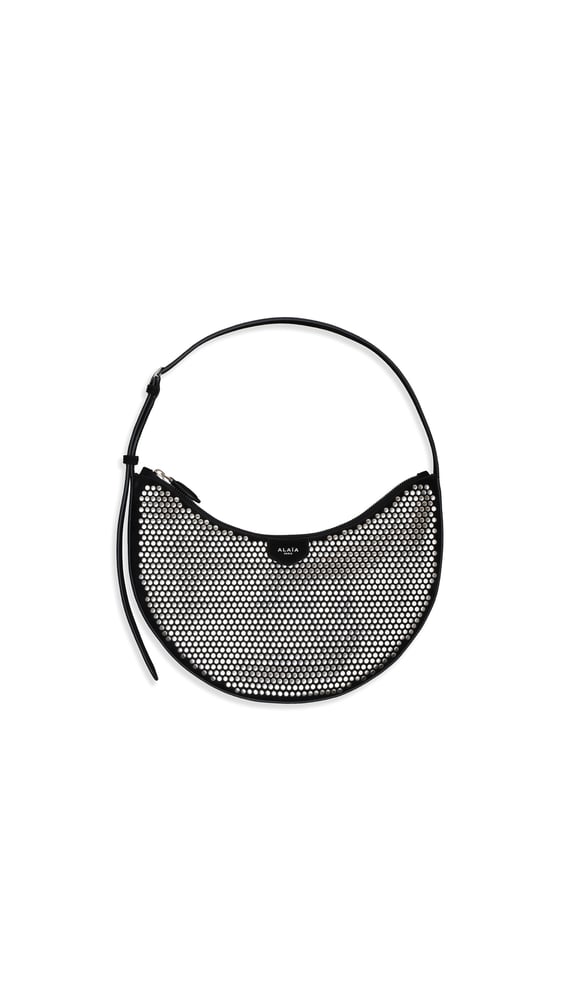 SAC ONE PIECE DEMI LUNE EN SUÈDE ET STUDS