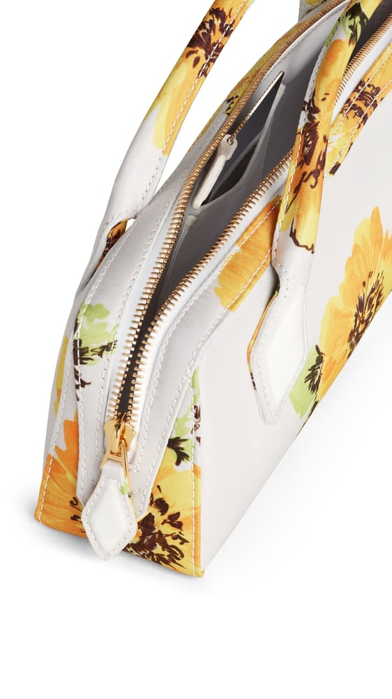 LE TECKEL CLUTCH À MOTIF FLORAL