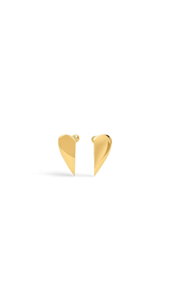 BOUCLES D'OREILLES DEMI-CŒUR