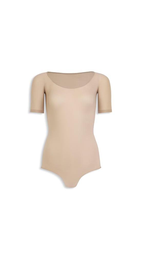 BODY MANCHES COURTES EN MAILLE SECONDE PEAU