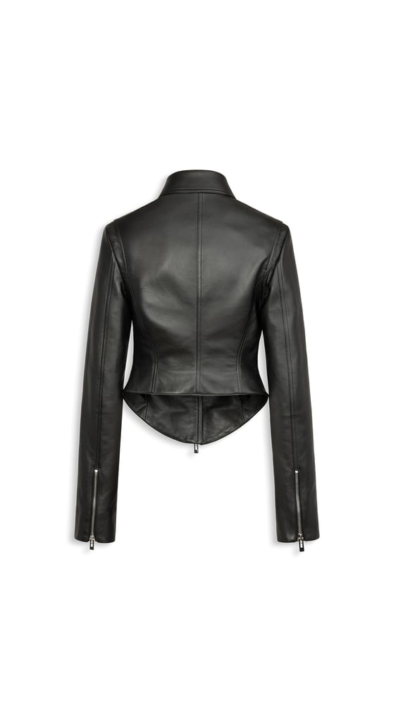 VESTE BIKER EN CUIR