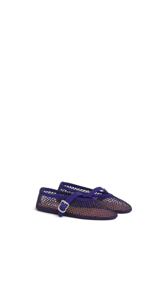 BALLERINES EN RÉSILLE À STRASS