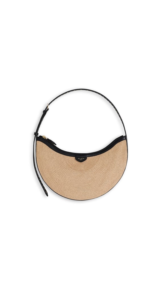 SAC ONE PIECE DEMI LUNE EN PAILLE TRESSÉE