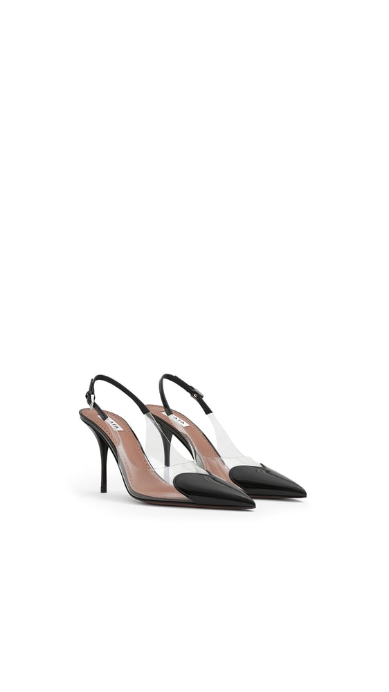 SLINGBACKS LE CŒUR 90 EN CUIR VERNI