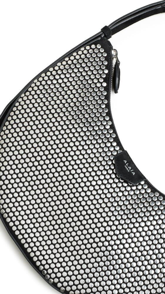 SAC ONE PIECE DEMI LUNE EN SUÈDE ET STUDS
