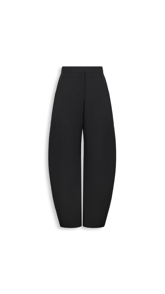 PANTALON TAILLEUR ROND EN LAINE LÉGÈRE