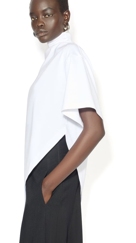 T-SHIRT TRIANGLE EN JERSEY DE COTON