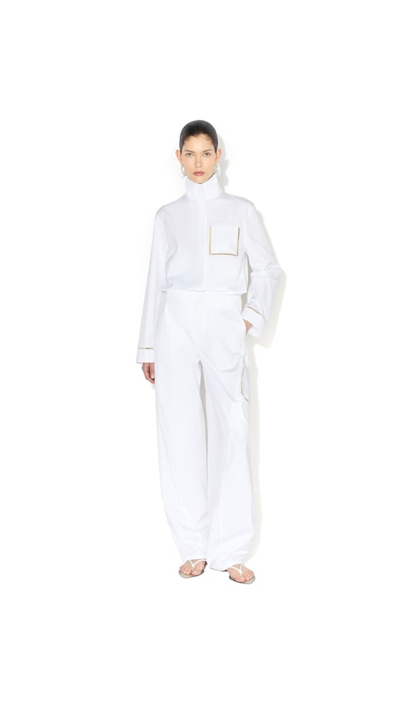 PANTALON CARGO EN POPELINE DE COTON