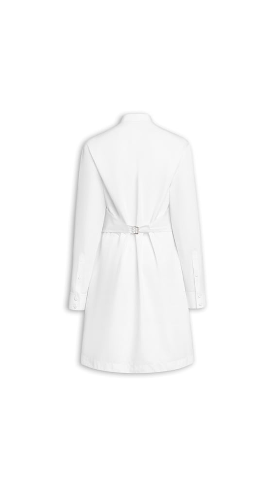 ROBE À PLASTRON EN POPELINE DE COTON