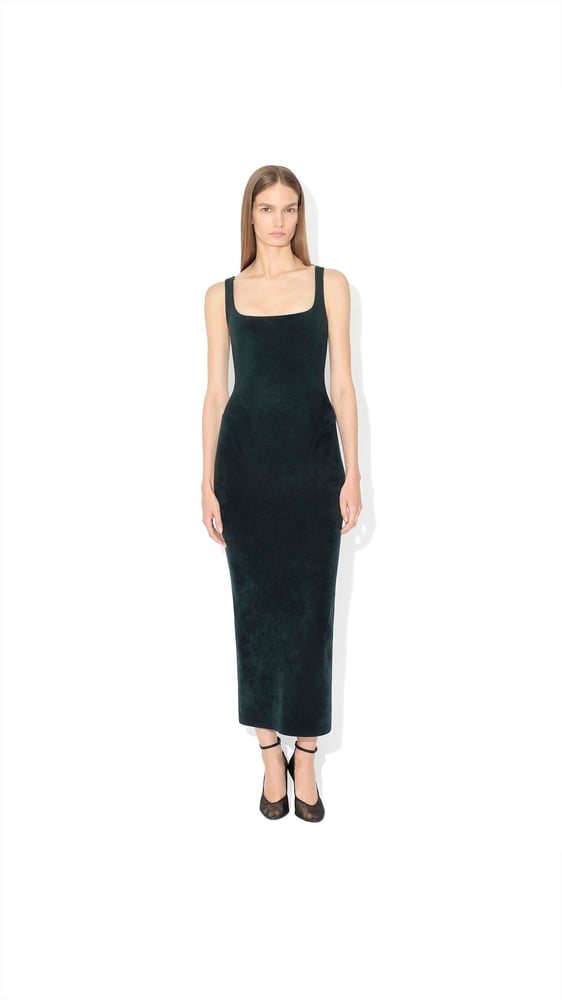 ROBE BODYCON EN VELOURS