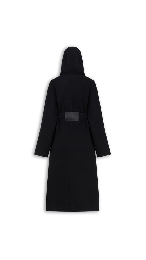 MANTEAU À CAPUCHE EN LAINE