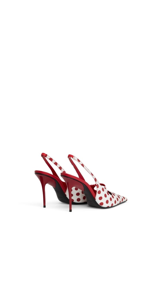 SLINGBACKS DROP À MOTIF POIS