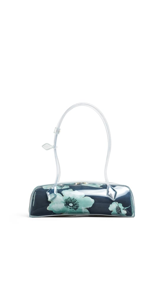 SAC LE TECKEL MEDIUM EN POLYURÉTHANE À MOTIF FLORAL