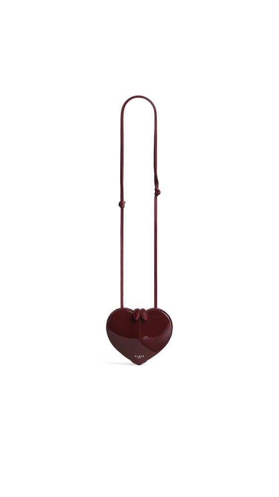 SAC LE COEUR SMALL EN CUIR VERNI