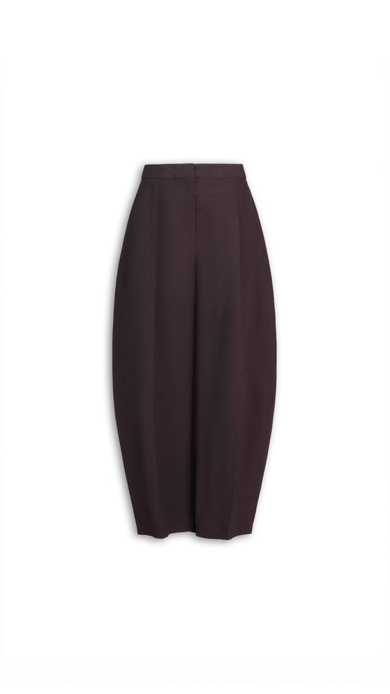 PANTALON ROND EN POPELINE DE COTON