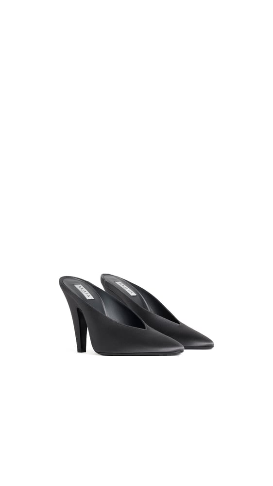 MULES CONE EN SATIN