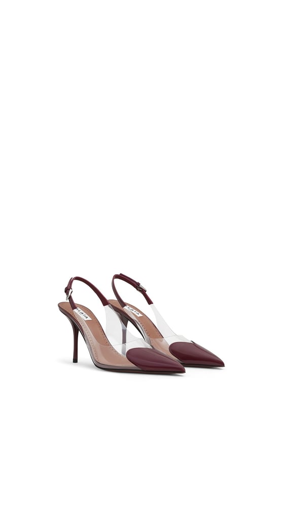 SLINGBACKS LE CŒUR 90 EN CUIR VERNI