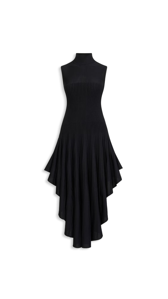 ROBE POINTE EN MAILLE SCULPTANTE