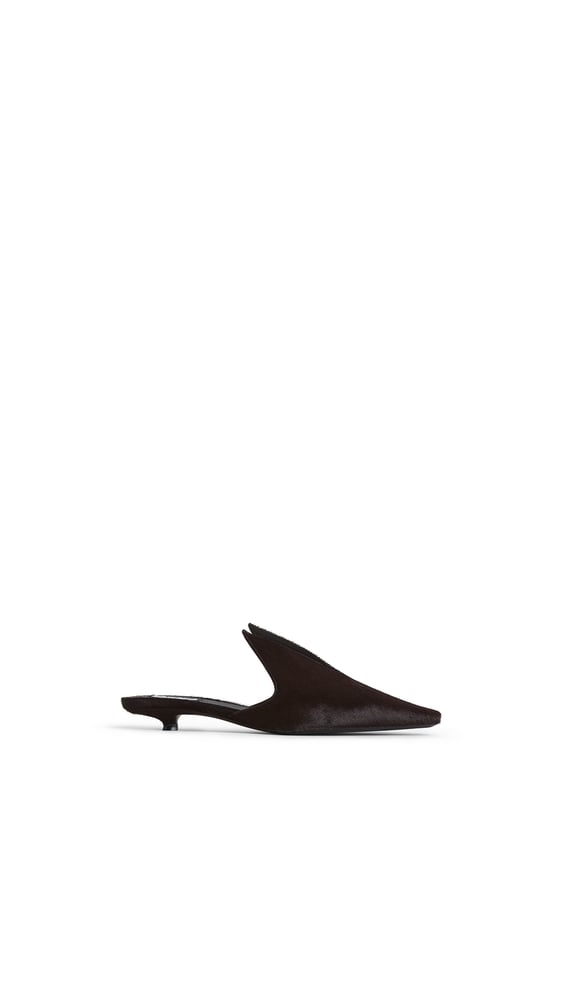MULES  25 EN CUIR EFFET PONY
