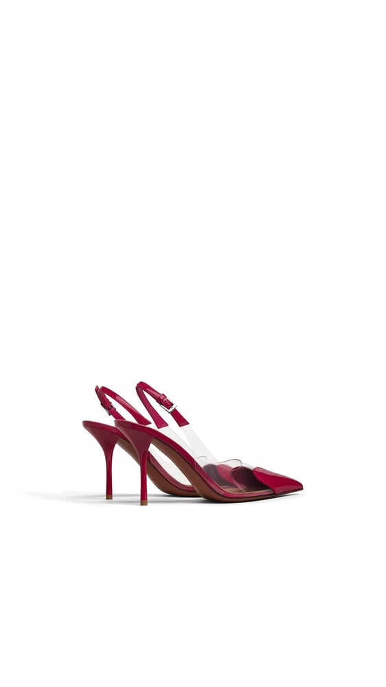 SLINGBACKS LE CŒUR 90 EN CUIR VERNI