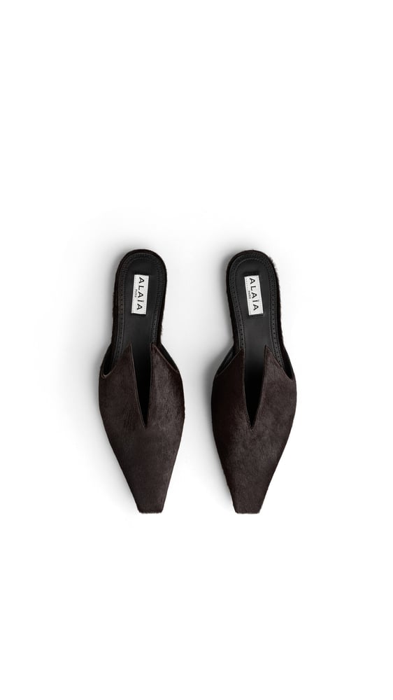MULES  25 EN CUIR EFFET PONY