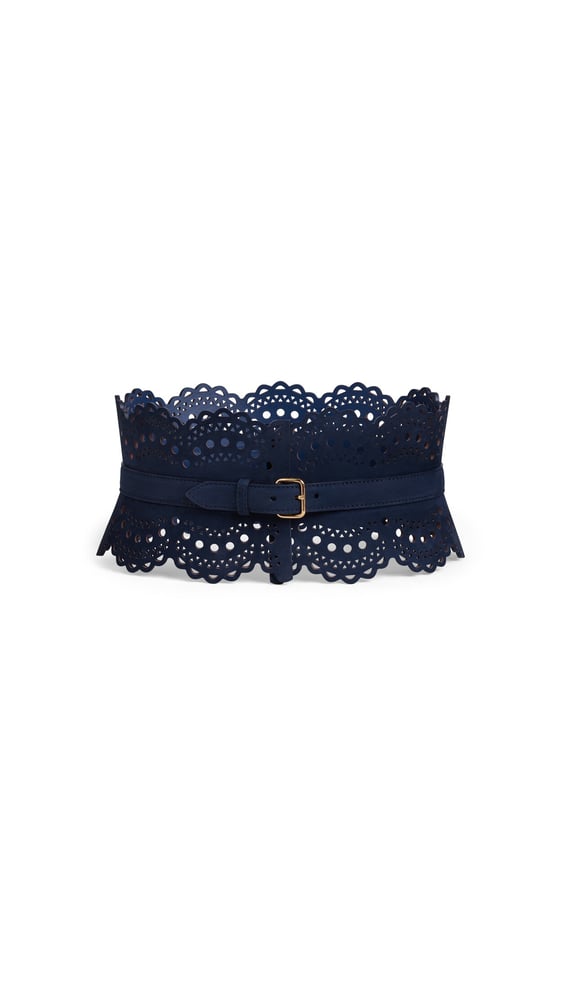 CEINTURE BUSTIER EN NUBUCK VIENNE PERFORÉ