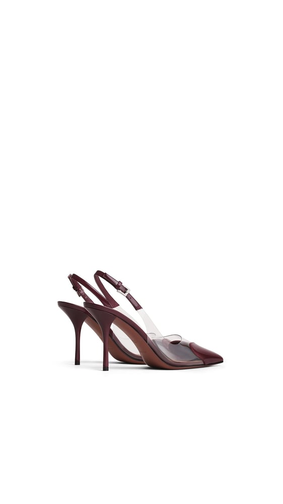 SLINGBACKS LE CŒUR 90 EN CUIR VERNI