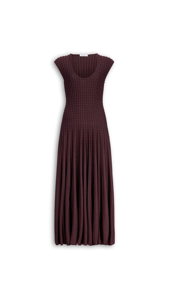 ROBE ÉVASÉE PLISSÉE