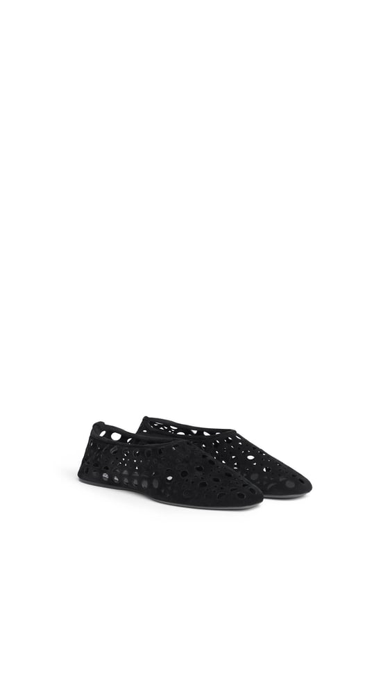 SLIPPERS VIENNE EN CUIR VELOURS