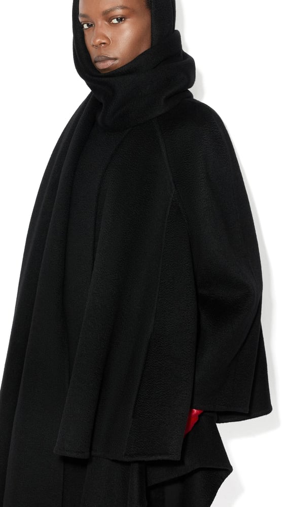 MANTEAU-ÉCHARPE EN CACHEMIRE DOUBLE-FACE