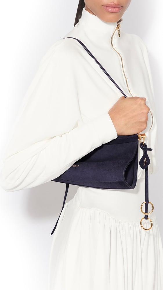 SAC LE CLICK EAST WEST SMALL EN SUEDE