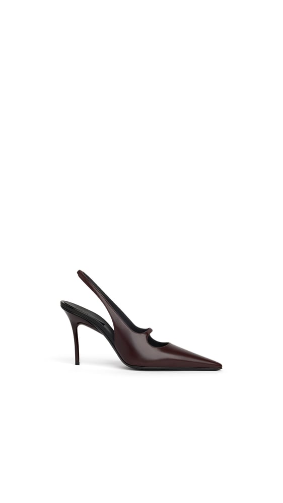 SLINGBACKS DROP EN CUIR POLI