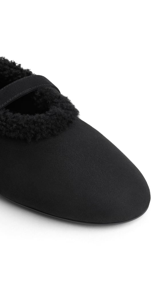 BALLERINES EN SHEARLING MÉRINOS