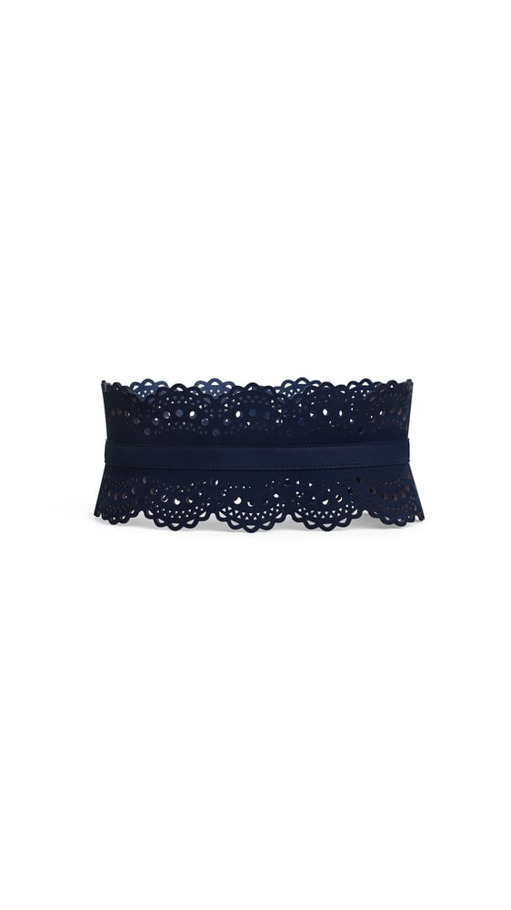 CEINTURE BUSTIER EN NUBUCK VIENNE PERFORÉ