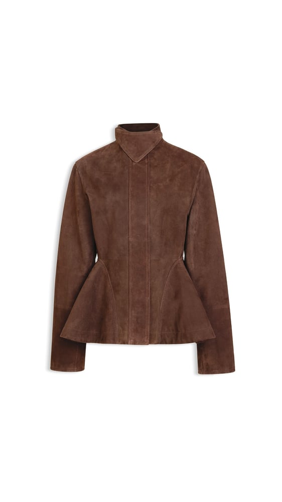 VESTE PEPLUM EN SUÈDE