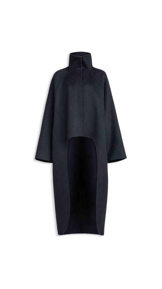 MANTEAU ASYMETRIQUE EN CACHEMIRE