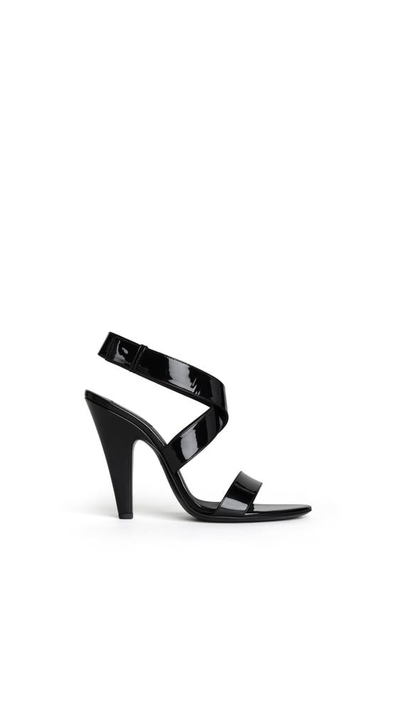 SANDALES CONE EN CUIR VERNI