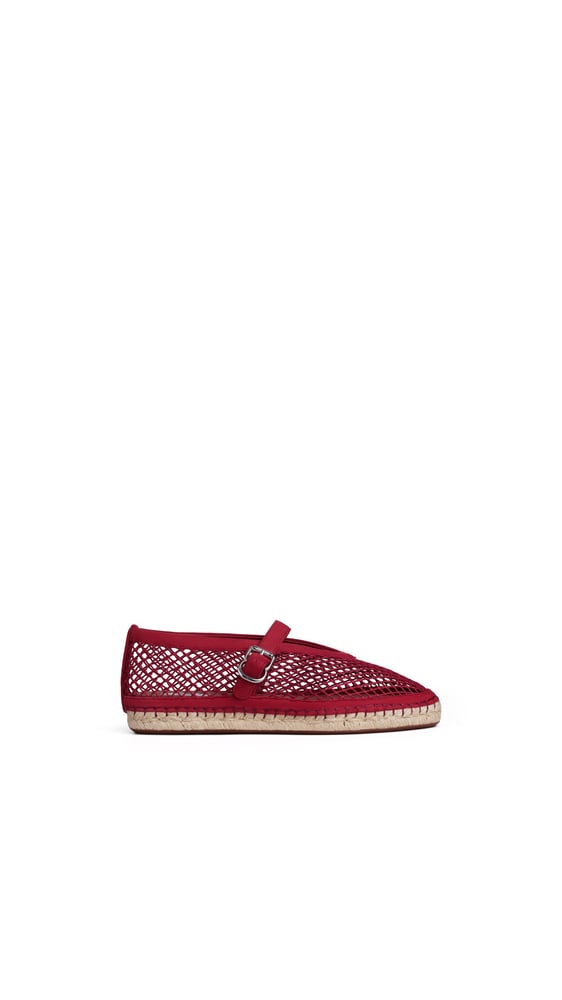 ESPADRILLES EN RÉSILLE ET SUÈDE