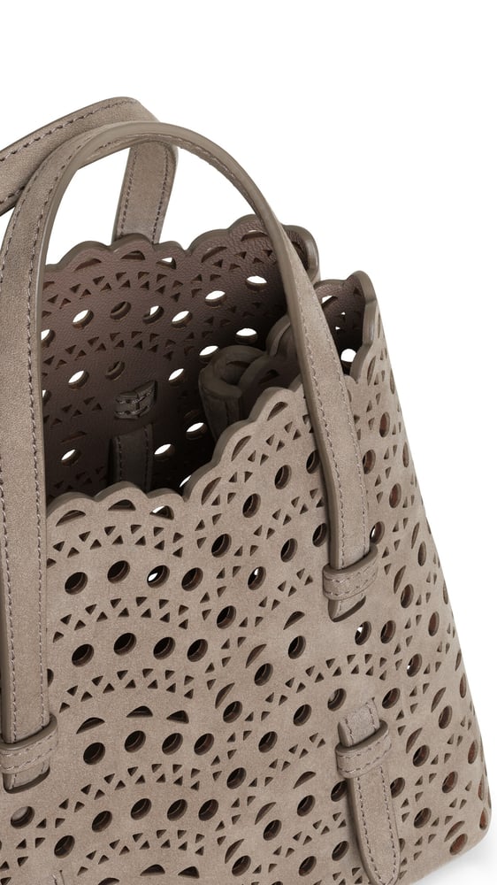 SAC MINA 20 EN NUBUCK VIENNE PERFORÉ
