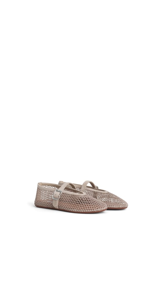 BALLERINES EN RÉSILLE ET SUÈDE