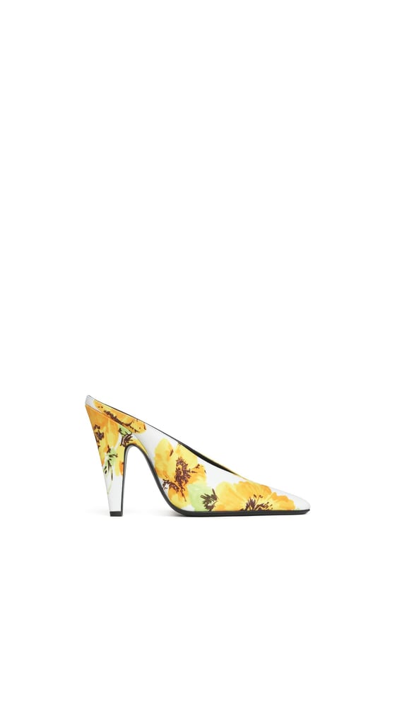 MULES CONE À IMPRIMÉ FLORAL