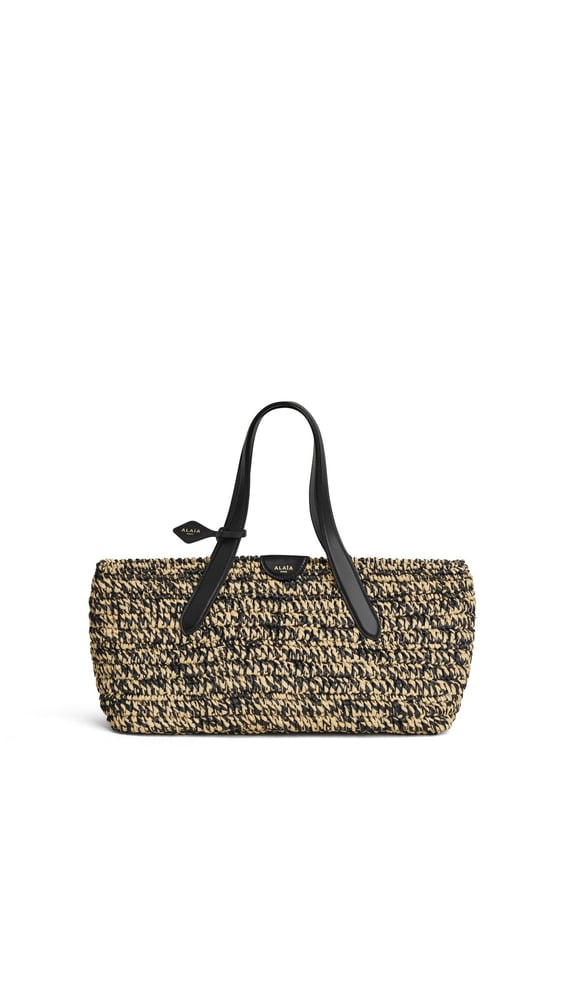 LE PANIER EAST WEST MEDIUM EN RAPHIA