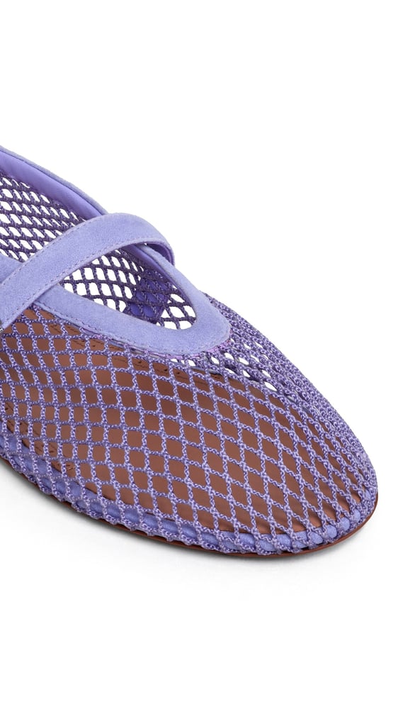 BALLERINES EN RÉSILLE ET SUÈDE