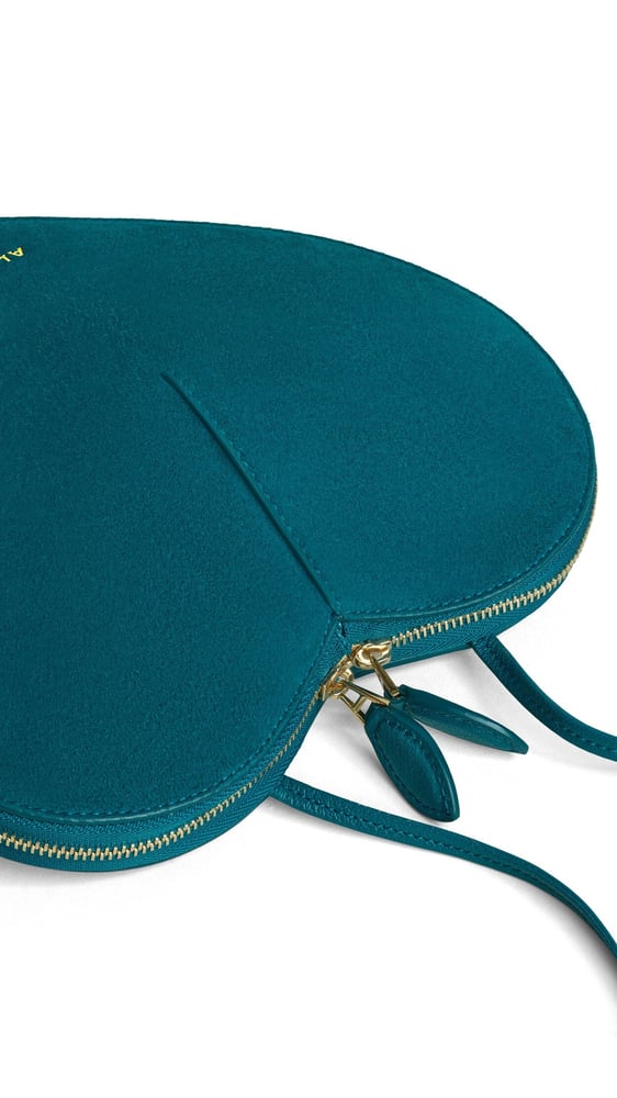 SAC LE CŒUR BI-MATIÈRE EN CUIR
