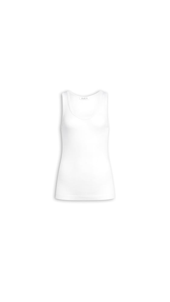 DÉBARDEUR EN LAINE SEMI-TRANSPARENTE