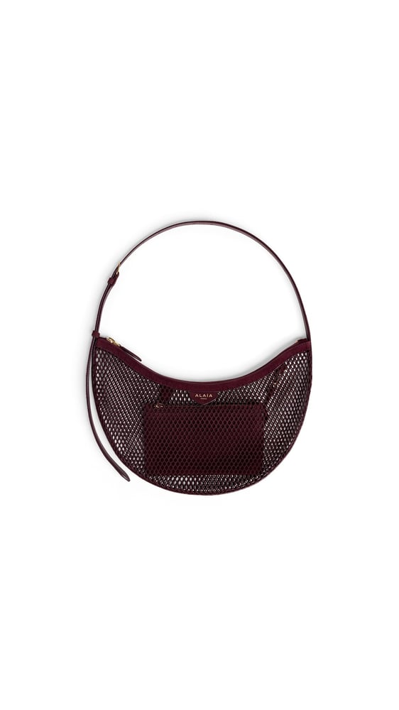 SAC ONE PIECE DEMI LUNE EN RÉSILLE ET SUÈDE